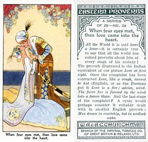 "Da fire øjne mødtes, kom kærligheden ind i hjertet", 1931 (se også 498202)